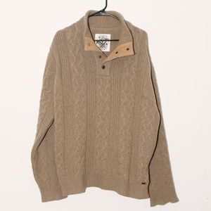 Barbour Lambswool Quarter Button Up Sweater